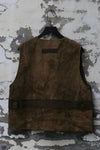 AVIVA JIFEI XUE single-breasted vest commonplace brand collection store AJX-SO-SBCV-BRM-BBZ mottled brown PAJX3